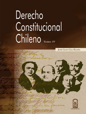 cover image of Derecho Constitucional chileno. Tomo IV